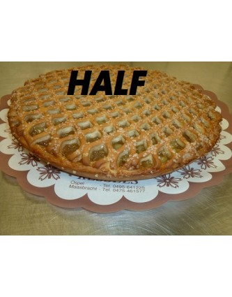 Kruisbessenvlaai half Kruisbessenvlaai half